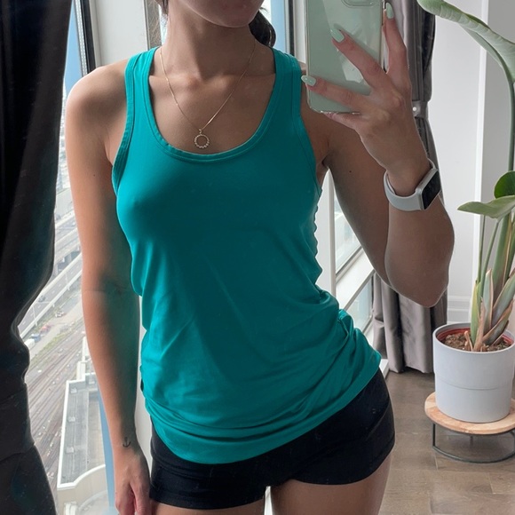Nike Dri-fit turquoise racerback tank - Picture 1 of 7